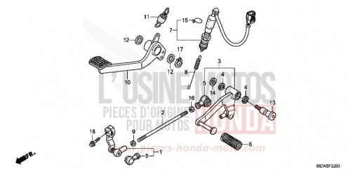 PEDALE NT700VAB de 2011